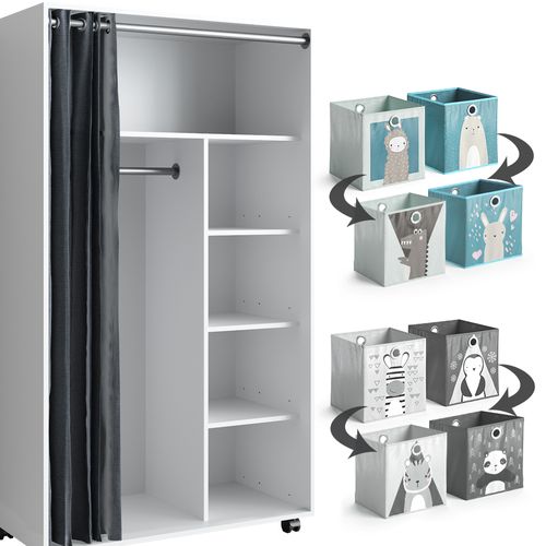 Armoire Doros 40639 Blanc 100x168cm