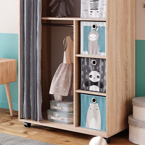 Armoire Doros 40643 Sonoma 100x146.6cm Avec Boxes Pliables