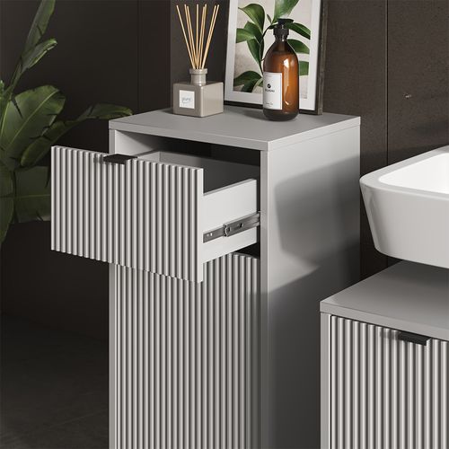 Meubles Bain Eliza 40704 Gris 3 Parties