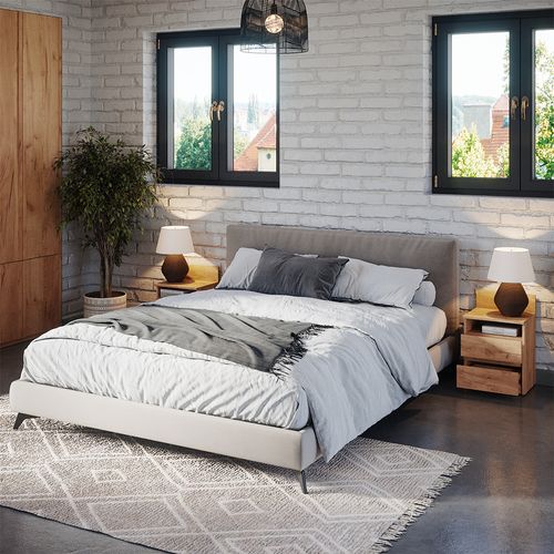 Table De Chevet Monty 40436 Chêne De Force Doré Lot De 2