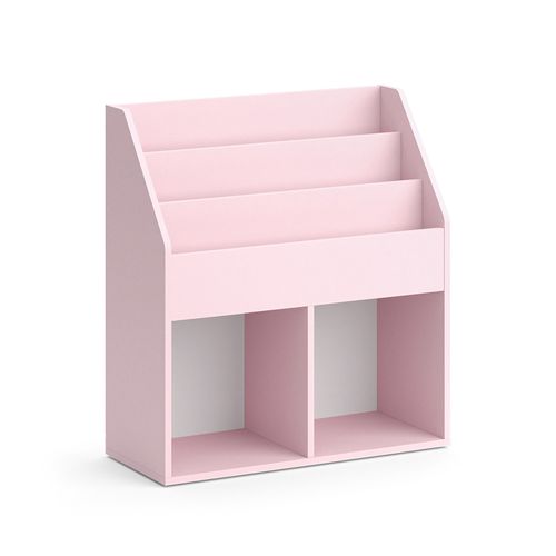 Bibliothèque Enfant Luigi 40727 Rose 72x79cm Sans Boîtes Pliantes