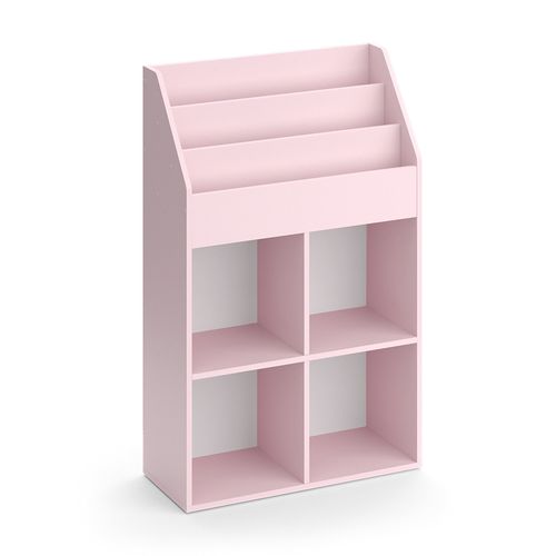 Bibliothèque Enfant Luigi 40730 Rose 72x114.2cm Sans Boîtes Pliantes