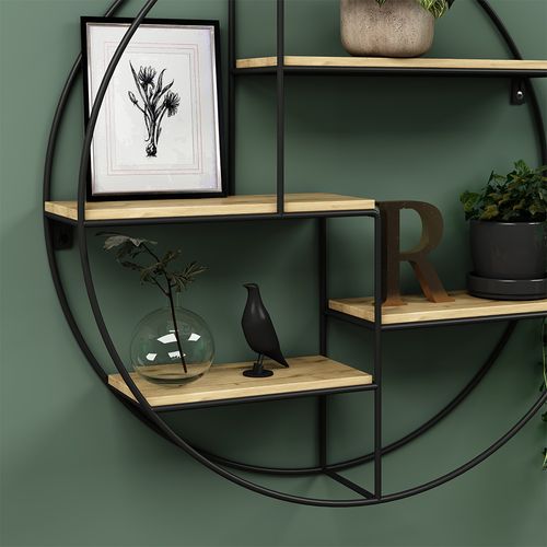 Étagère Fyrk 40687 Chêne 55x55cm Rond