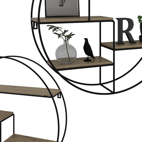 Étagère Fyrk 40687 Chêne 55x55cm Rond