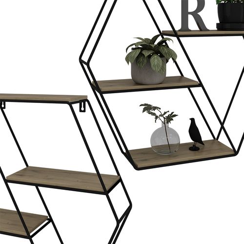 Étagère Fyrk 40688 Chêne 51x52cm Forme Dangle