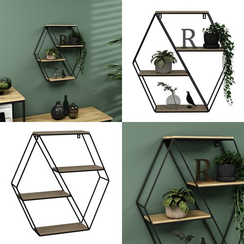 Étagère Fyrk 40688 Chêne 51x52cm Forme Dangle