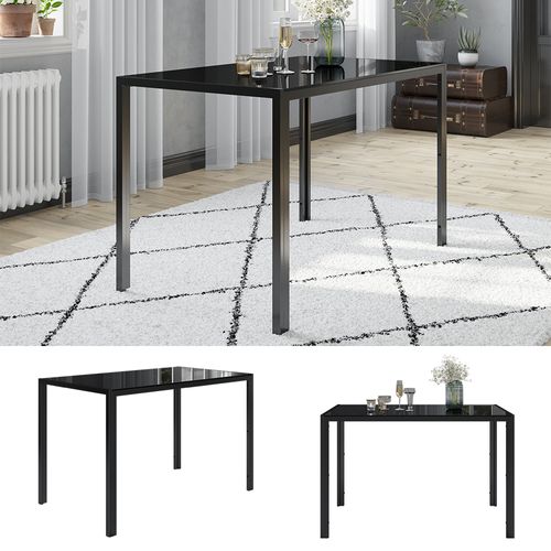 Table à Manger Grand 40744 Noir 120x70cm