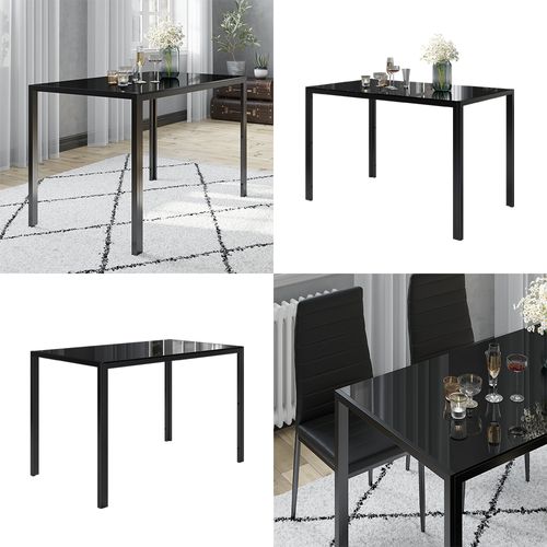 Table à Manger Grand 40744 Noir 120x70cm