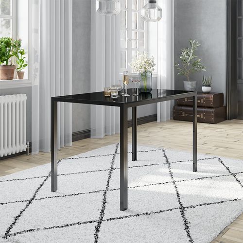 Table à Manger Grand 40744 Noir 120x70cm