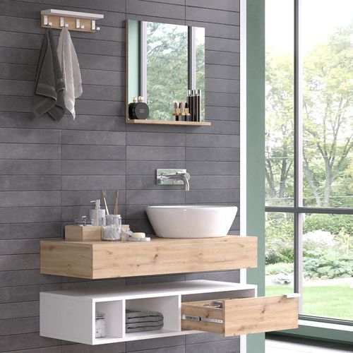 Meubles Bain Henri 40853 Blanc 4 Parties