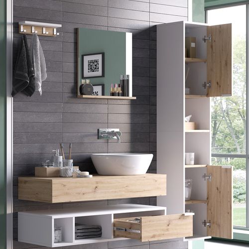 Meubles Bain Henri 40854 Blanc 5 Pièces