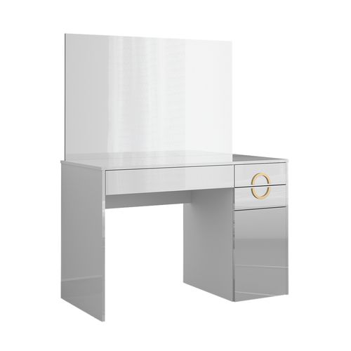 Coiffeuse Adela 40855 Blanc 115cm Avec Miroir