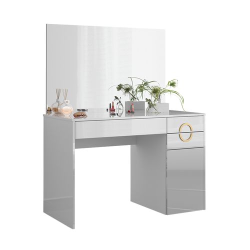 Coiffeuse Adela 40855 Blanc 115cm Avec Miroir