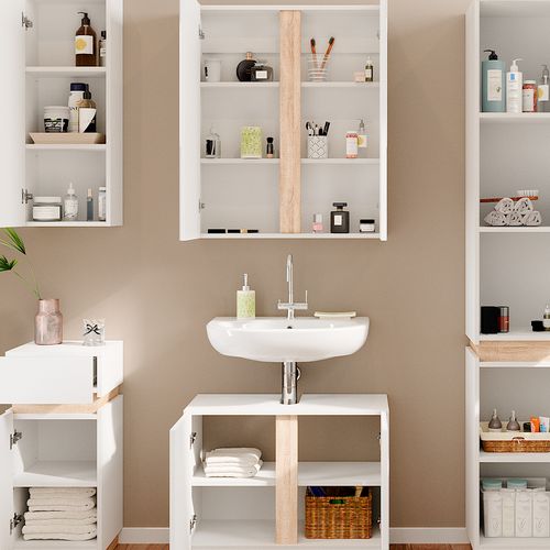 Meubles Bain Gloria 40891 Blanc 5 Pièces