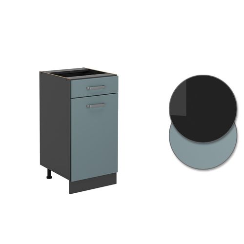 Meuble Cuisine R-line 41055 Bleu-gris 40cm Sans Pt