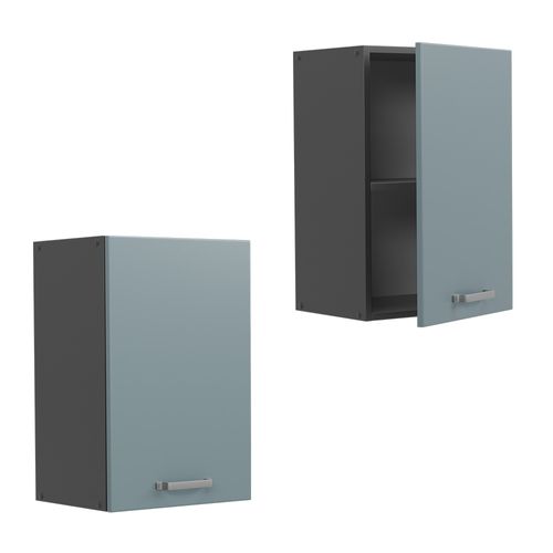 Elément Haut De Cuisine R-line 41071 Bleu-gris 40cm