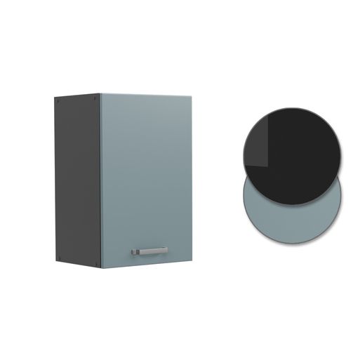 Elément Haut De Cuisine R-line 41071 Bleu-gris 40cm