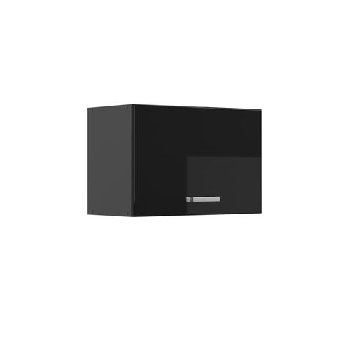 Elément Haut De Cuisine R-line 41076 Noir Haute Brillance 60cm Plat