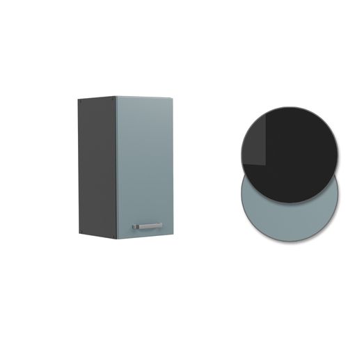 Elément Haut De Cuisine R-line 41081 Bleu-gris 30cm