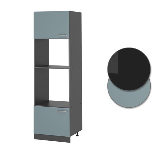 Armoire Micro-ondes R-line 41085 Bleu-gris 60cm