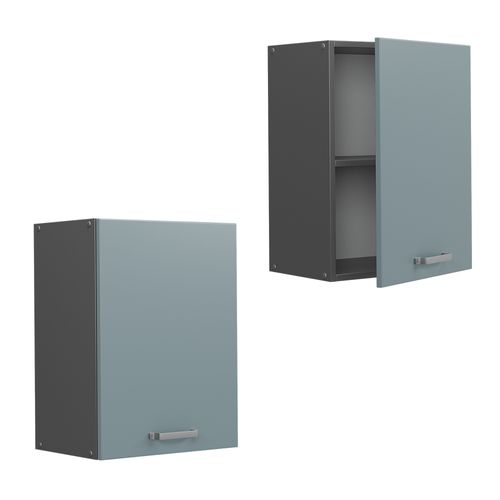 Elément Haut De Cuisine R-line 41183 Bleu-gris 45cm