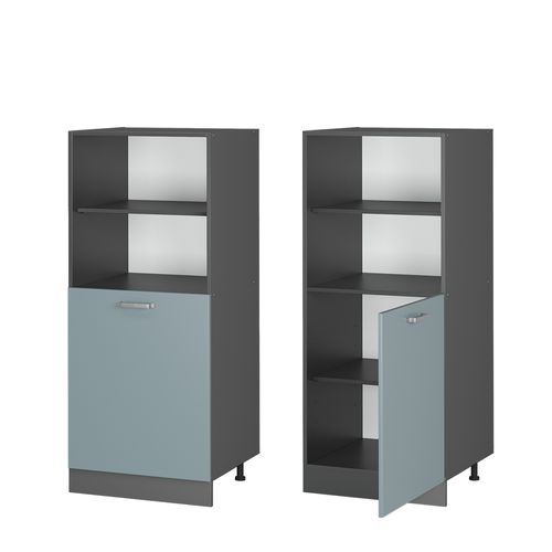 Meuble Pour Four R-line 41187 Bleu-gris 60cm