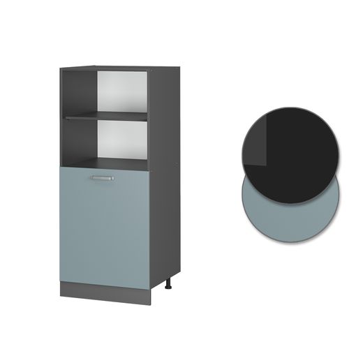 Meuble Pour Four R-line 41187 Bleu-gris 60cm