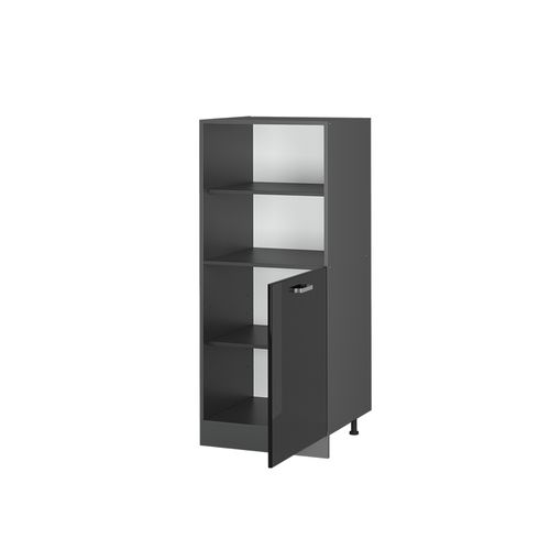 Meuble Pour Four R-line 41188 Noir Haute Brillance 60cm