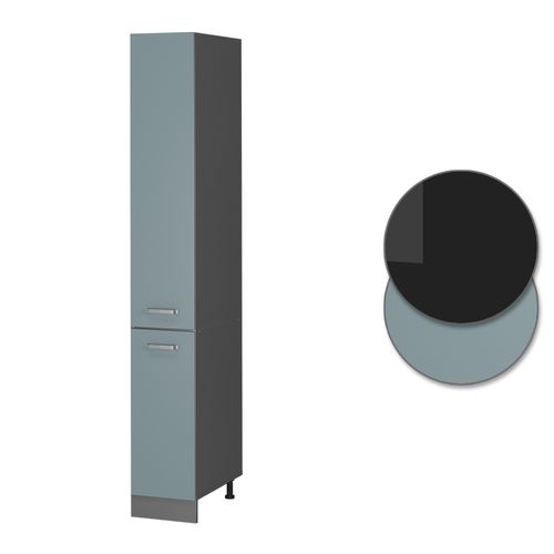 Meuble Haute De Cuisine R-line 41191 Bleu-gris 30cm