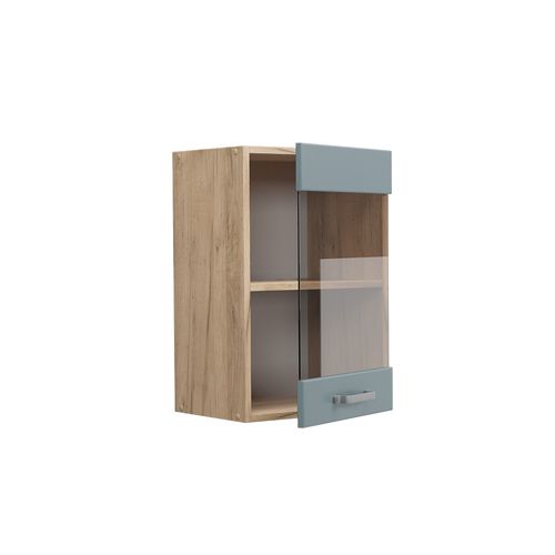 Armoire En Verre R-line 41105 Bleu-gris 40cm