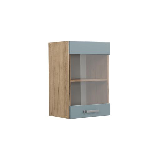Armoire En Verre R-line 41105 Bleu-gris 40cm