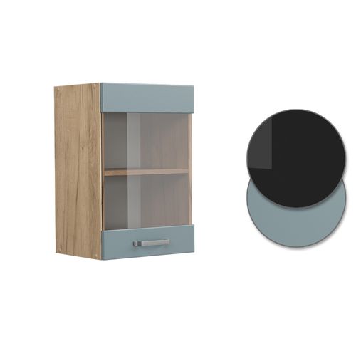 Armoire En Verre R-line 41105 Bleu-gris 40cm