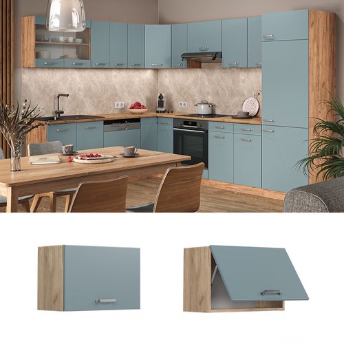 Elément Haut De Cuisine R-line 41111 Bleu-gris 60cm Plat