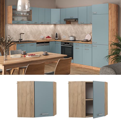 Elément Haut De Cuisine R-line 41115 Bleu-gris 57cm