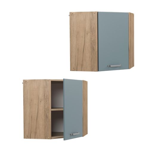 Elément Haut De Cuisine R-line 41115 Bleu-gris 57cm