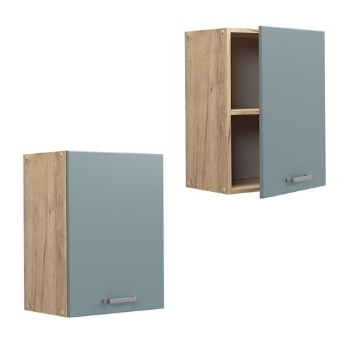 Elément Haut De Cuisine R-line 41133 Bleu-gris 45cm