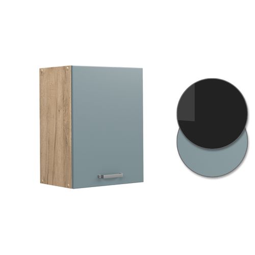 Elément Haut De Cuisine R-line 41133 Bleu-gris 45cm