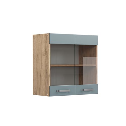 Armoire En Verre R-line 41135 Bleu-gris 60cm