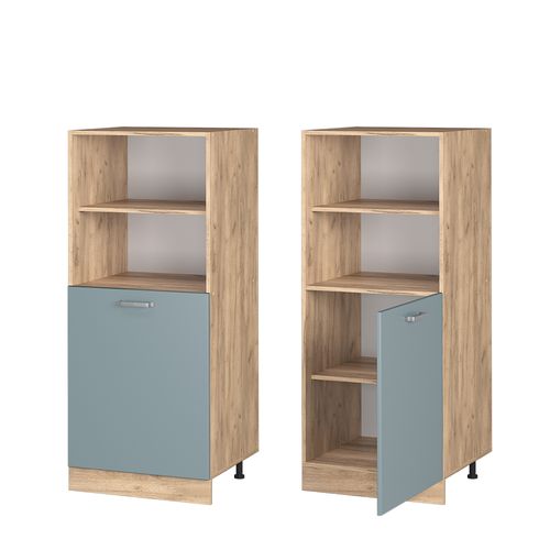 Meuble Pour Four R-line 41137 Bleu-gris 60cm