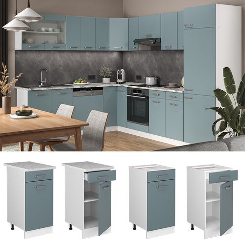 Meuble Cuisine R-line 41035 Bleu-gris 40cm Sans Pt