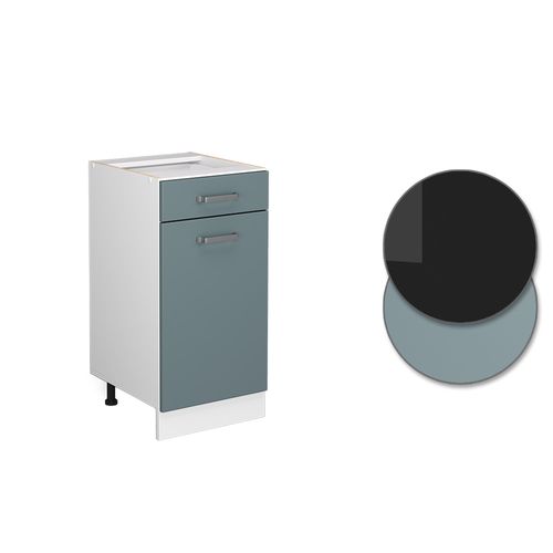 Meuble Cuisine R-line 41035 Bleu-gris 40cm Sans Pt