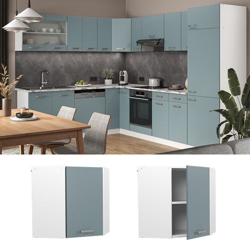 Elément Haut De Cuisine R-line 41045 Bleu-gris 57cm