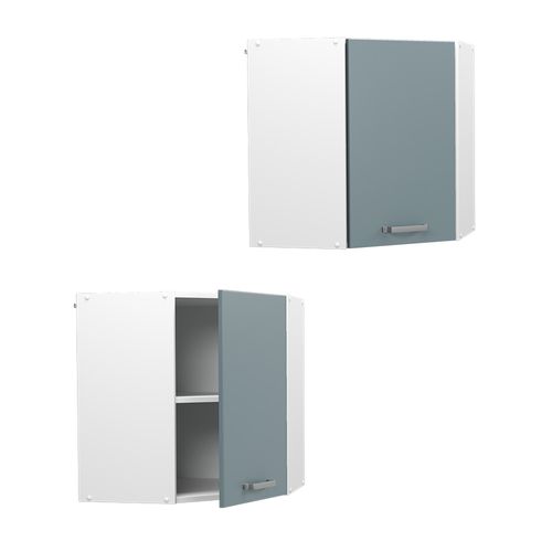 Elément Haut De Cuisine R-line 41045 Bleu-gris 57cm