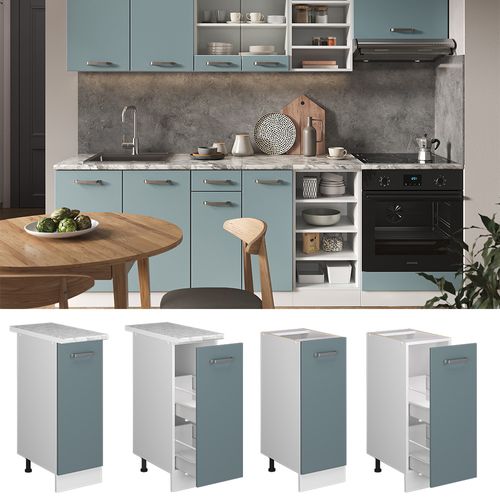 Meuble De Cuisine R-line 41159 Bleu-gris 30cm Sans Pt