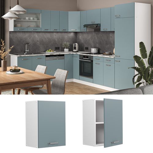Elément Haut De Cuisine R-line 41163 Bleu-gris 45cm