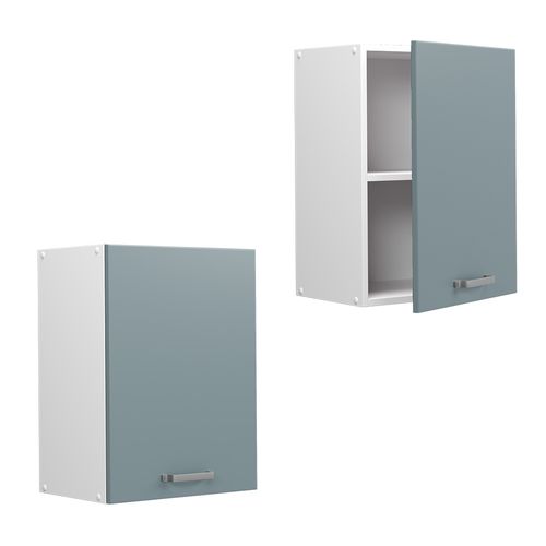 Elément Haut De Cuisine R-line 41163 Bleu-gris 45cm