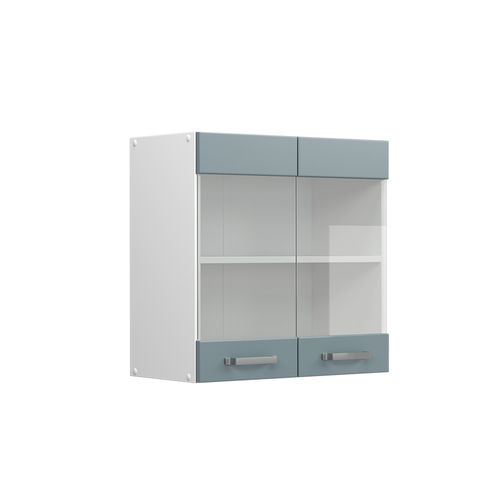 Armoire En Verre R-line 41165 Bleu-gris 60cm