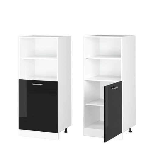 Meuble Pour Four R-line 41168 Noir Haute Brillance 60cm