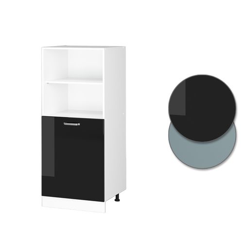 Meuble Pour Four R-line 41168 Noir Haute Brillance 60cm