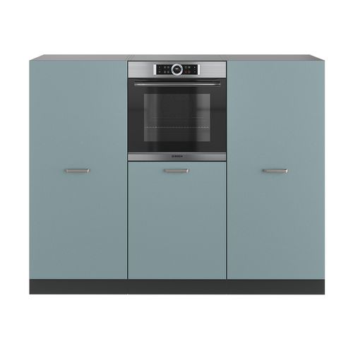Bloc De Cuisine R-line 41029 Bleu-gris/anthracite 180cm Sans Pt